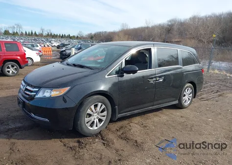 2014 Honda Odyssey Ex z USA, uszkodzony, nr VIN 5FNRL5H4XEB047273